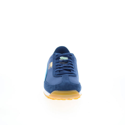 Puma Easy Rider Vintage 39902840 Mens Blue Suede Lifestyle Sneakers Shoes