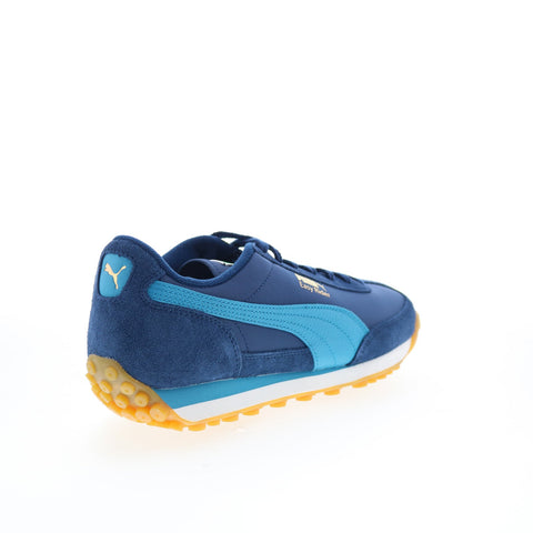 Puma Easy Rider Vintage 39902840 Mens Blue Suede Lifestyle Sneakers Shoes