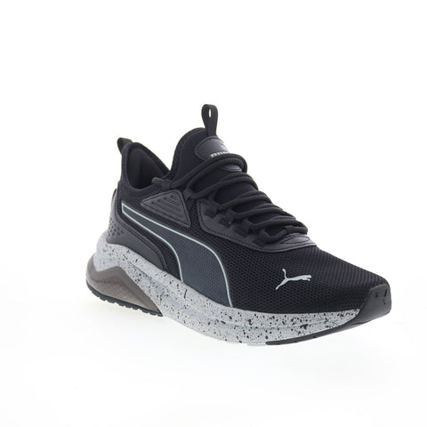 Puma Amplifier Speckle 39914304 Mens Black Canvas Lifestyle Sneakers Shoes