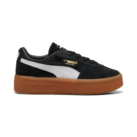 Puma Palermo Elevata 39934801 Womens Black Suede Lifestyle Sneakers Shoes
