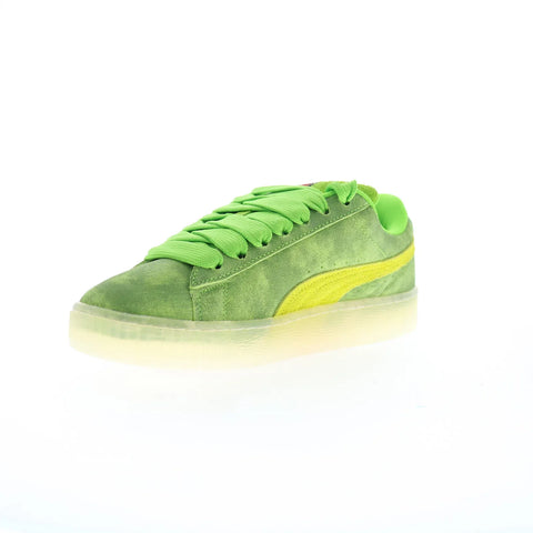 Puma Suede XL Ghostbusters Slimer Mens Green Lifestyle Sneakers Shoes