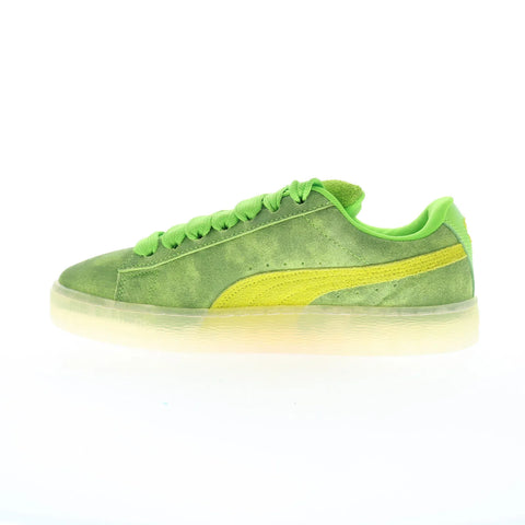 Puma Suede XL Ghostbusters Slimer Mens Green Lifestyle Sneakers Shoes