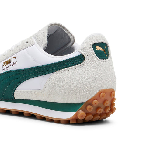 Puma Easy Rider Nylon 39966101 Mens White Suede Lifestyle Sneakers Shoes