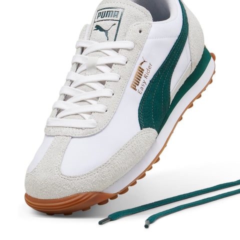 Puma Easy Rider Nylon 39966101 Mens White Suede Lifestyle Sneakers Shoes
