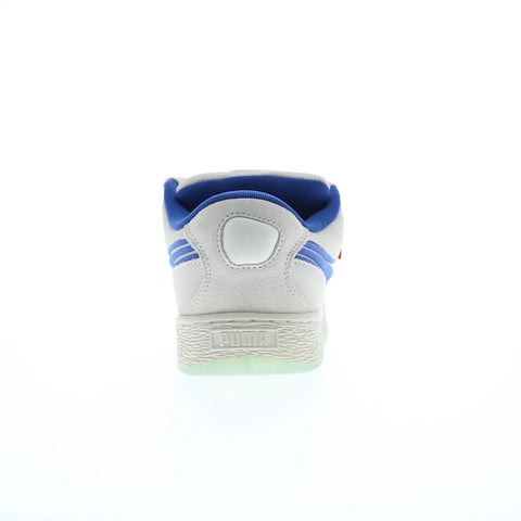 Puma Suede XL Ghostbusters Stay Puft Marshmallow Mens Gray Sneakers Shoes