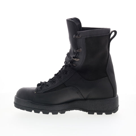 McRae Army Temperate Made In USA 3BTW Mens Black Leather Tactical Boots