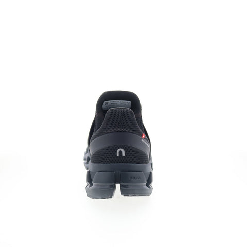 On Cloudswift 3MD10240485 Mens Black Mesh Lace Up Athletic Running Shoes