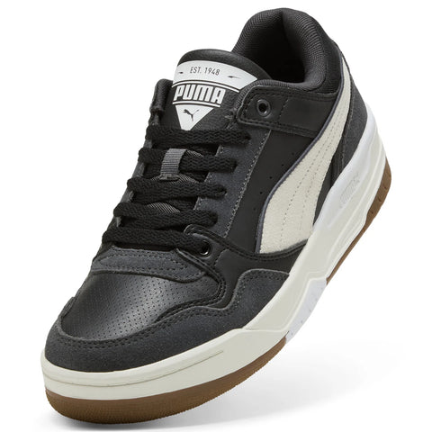 Puma Rebound Retro SD 40021406 Mens Black Leather Lifestyle Sneakers Shoes
