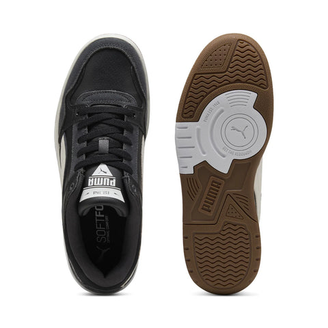 Puma Rebound Retro SD 40021406 Mens Black Leather Lifestyle Sneakers Shoes