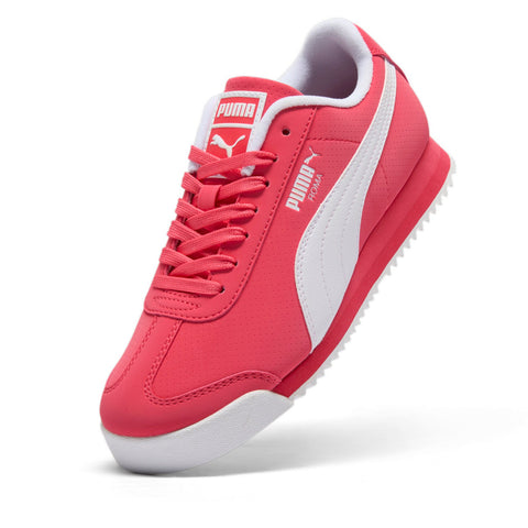 Puma Roma 24 Reversed 40033301 Womens Red Leather Lifestyle Sneakers Shoes