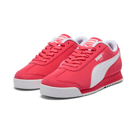 Puma Roma 24 Reversed 40033301 Womens Red Leather Lifestyle Sneakers Shoes