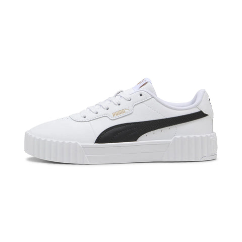 Puma Carina 3.0 40036503 Womens White Leather Lifestyle Sneakers Shoes