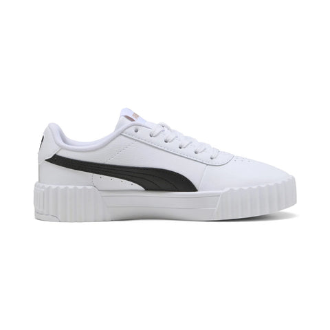 Puma Carina 3.0 40036503 Womens White Leather Lifestyle Sneakers Shoes