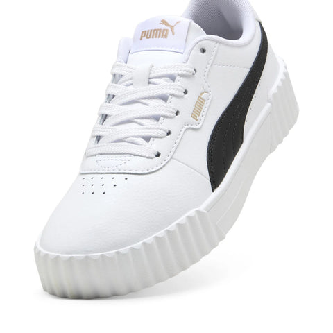 Puma Carina 3.0 40036503 Womens White Leather Lifestyle Sneakers Shoes