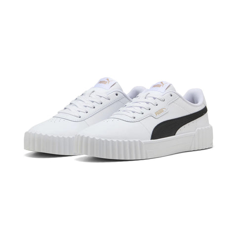 Puma Carina 3.0 40036503 Womens White Leather Lifestyle Sneakers Shoes
