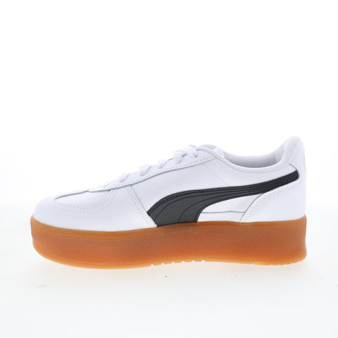 Puma Palermo Elevata Leather 40046102 Womens White Lifestyle Sneakers Shoes