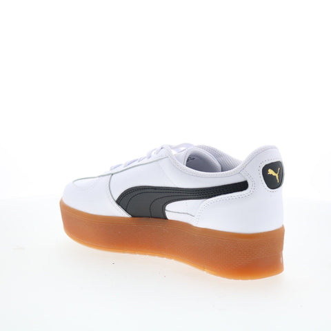 Puma Palermo Elevata Leather 40046102 Womens White Lifestyle Sneakers Shoes