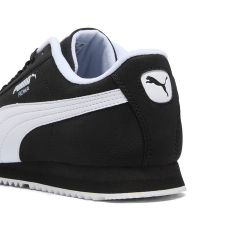 Puma Roma 24 Reversed 40067102 Mens Black Leather Lifestyle Sneakers Shoes