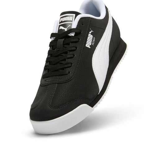 Puma Roma 24 Reversed 40067102 Mens Black Leather Lifestyle Sneakers Shoes