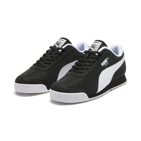 Puma Roma 24 Reversed 40067102 Mens Black Leather Lifestyle Sneakers Shoes