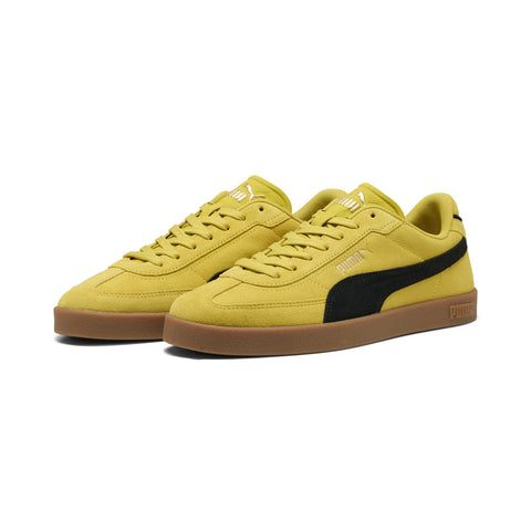 Puma Club II Era Suede 40071729 Mens Yellow Lifestyle Sneakers Shoes