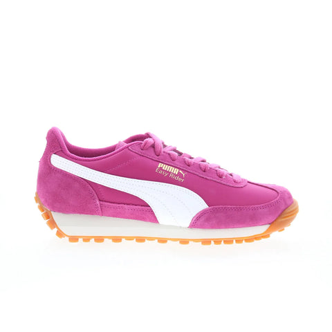 Puma Easy Rider Vintage 40077311 Womens Pink Suede Lifestyle Sneakers Shoes