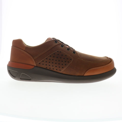 Drew Miles 40107-7T Mens Brown Wide Leather Oxfords & Lace Ups Casual Shoes
