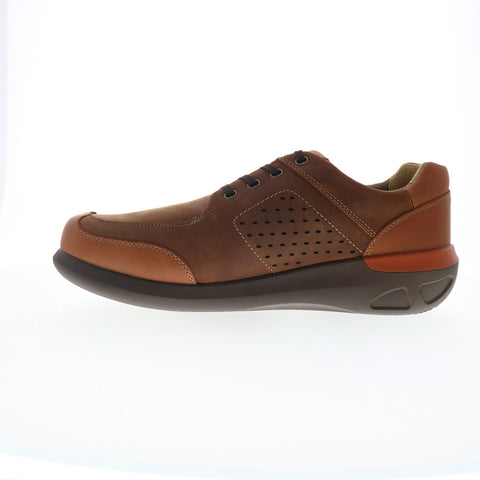Drew Miles 40107-7T Mens Brown Wide Leather Oxfords & Lace Ups Casual Shoes