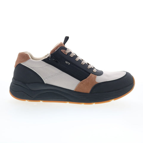 Drew Miller 40115-82 Mens Beige Canvas Lace Up Lifestyle Sneakers Shoes