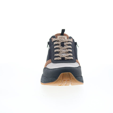 Drew Miller 40115-82 Mens Beige Canvas Lace Up Lifestyle Sneakers Shoes
