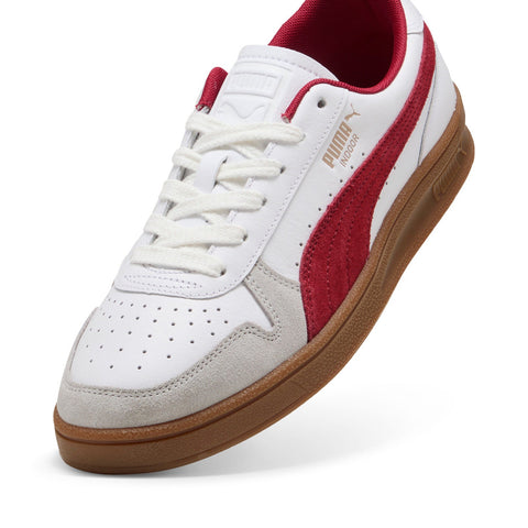 Puma Indoor 40136003 Mens White Leather Lifestyle Sneakers Shoes
