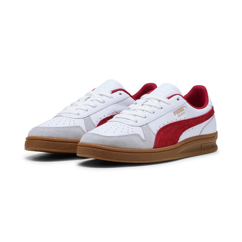 Puma Indoor 40136003 Mens White Leather Lifestyle Sneakers Shoes