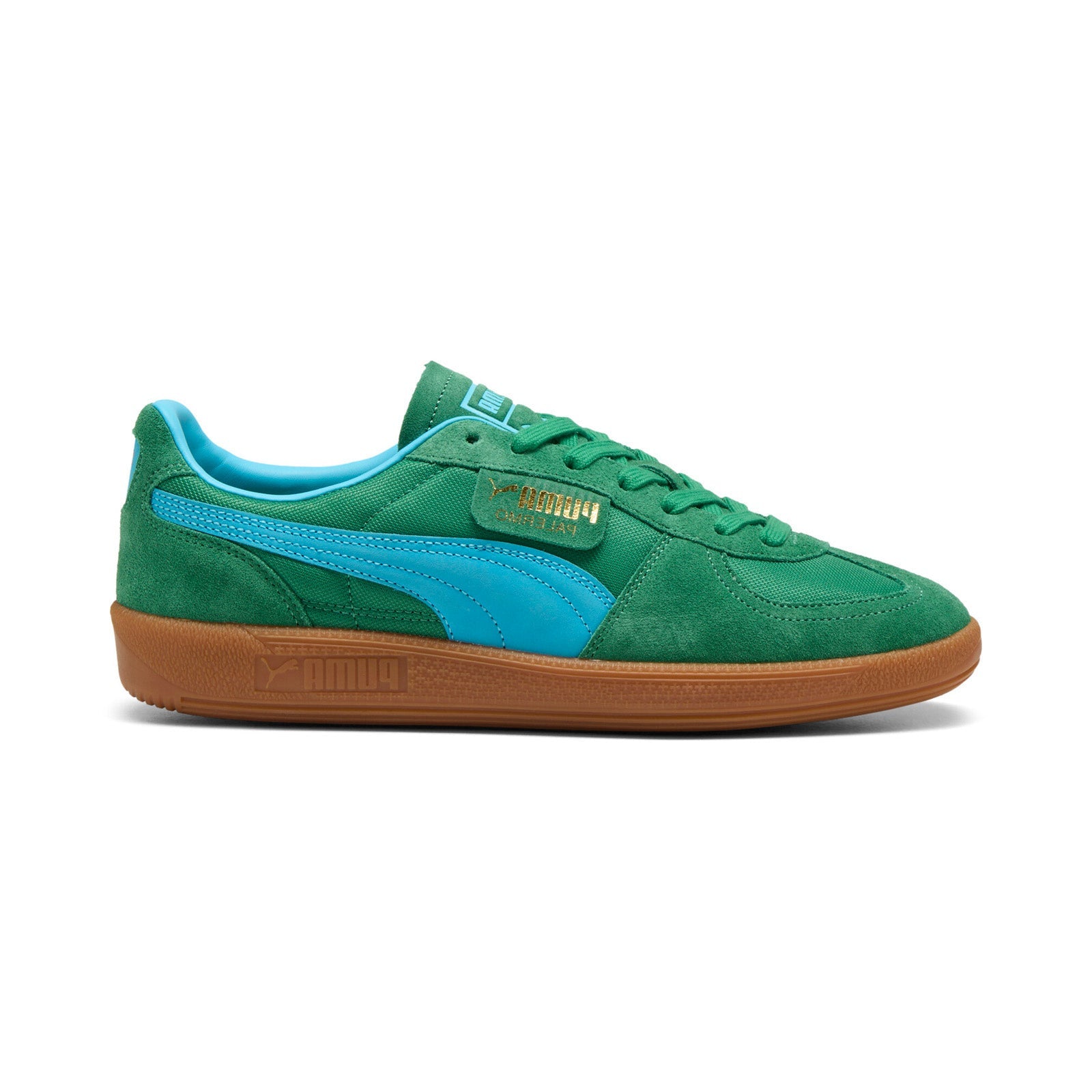 Puma Palermo Vintage Update 40136401 Mens Green Lifestyle Sneakers