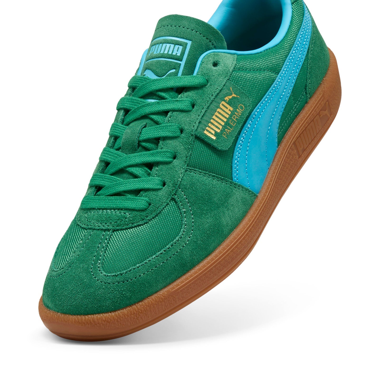 Puma Palermo Vintage Update 40136401 Mens Green Lifestyle Sneakers