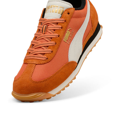 Puma Easy Rider Footie 40155901 Mens Orange Suede Lifestyle Sneakers Shoes