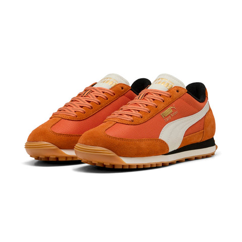 Puma Easy Rider Footie 40155901 Mens Orange Suede Lifestyle Sneakers Shoes