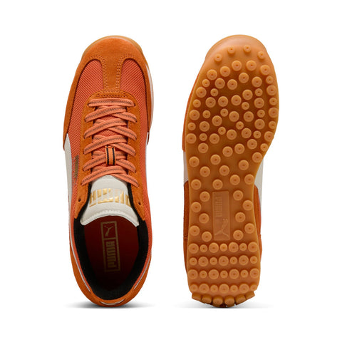 Puma Easy Rider Footie 40155901 Mens Orange Suede Lifestyle Sneakers Shoes