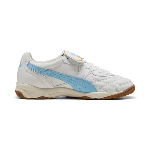 Puma King Indoor 40168321 Mens White Leather Lifestyle Sneakers Shoes