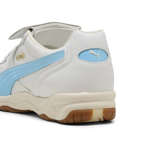 Puma King Indoor 40168321 Mens White Leather Lifestyle Sneakers Shoes