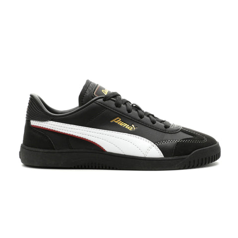 Puma Club 5V5 Script 40170801 Womens Black Leather Lifestyle Sneakers Shoes