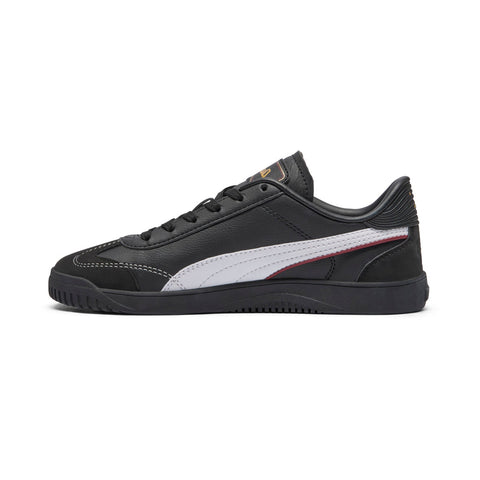 Puma Club 5V5 Script 40170801 Womens Black Leather Lifestyle Sneakers Shoes