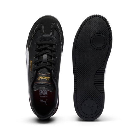 Puma Club 5V5 Script 40170801 Womens Black Leather Lifestyle Sneakers Shoes