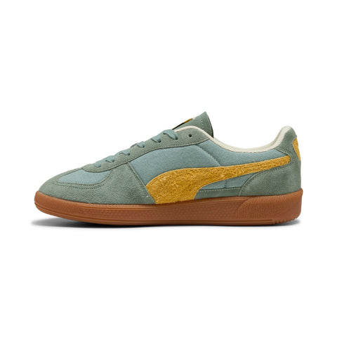 Puma Palermo Weathered 40172201 Mens Green Suede Lifestyle Sneakers Shoes