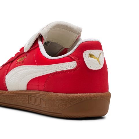 Puma Palermo Premium 40174403 Mens Red Leather Lifestyle Sneakers Shoes