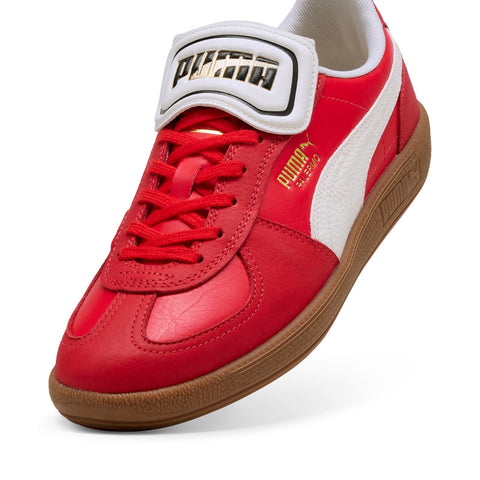Puma Palermo Premium 40174403 Mens Red Leather Lifestyle Sneakers Shoes