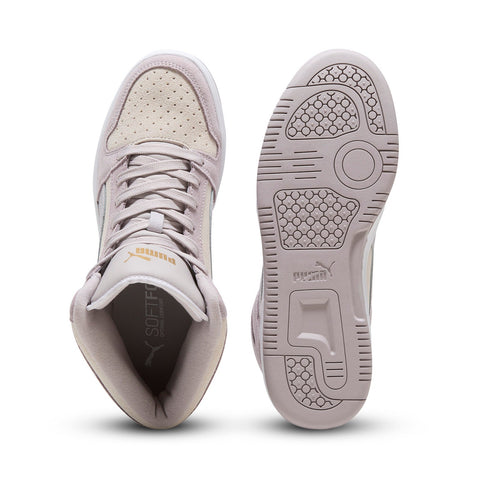 Puma Rebound Layup Stone 40187401 Womens Gray Lifestyle Sneakers Shoes