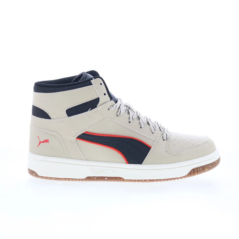 Puma Rebound Layup Street Trail Mens Beige Lifestyle Sneakers Shoes