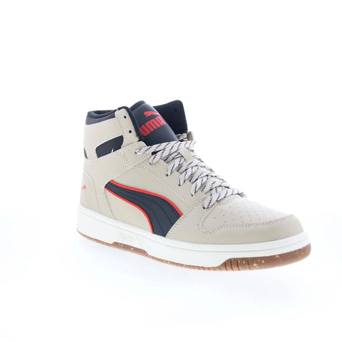 Puma Rebound Layup Street Trail Mens Beige Lifestyle Sneakers Shoes