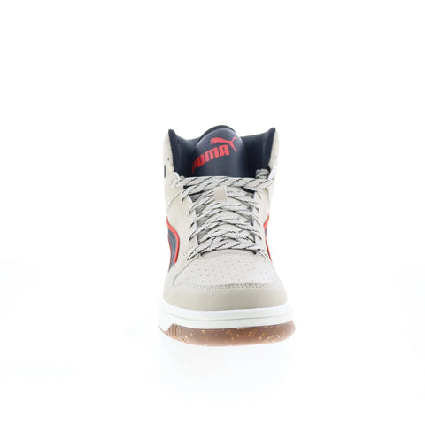 Puma Rebound Layup Street Trail Mens Beige Lifestyle Sneakers Shoes