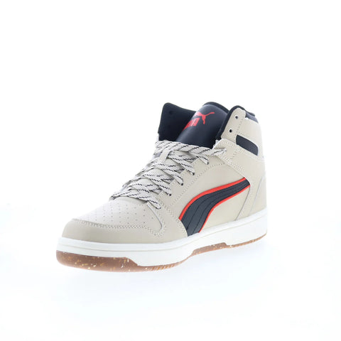Puma Rebound Layup Street Trail Mens Beige Lifestyle Sneakers Shoes